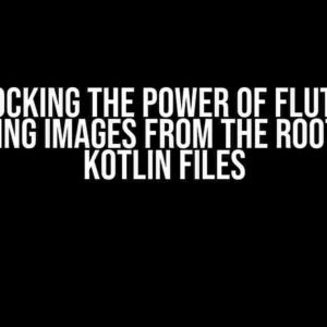 Unlocking the Power of Flutter: Accessing Images from the Root App in Kotlin Files